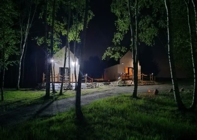 Domki Brzozowe Wzgórze - nocą
